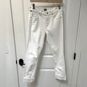 Citizen of Humanity white cropped denim